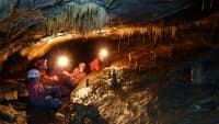 Eine Innenaufnahme der Höhle Hölloch in der Schweiz