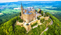 Luftaufnahme der Burg Hohenzollern