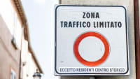 Schild Zona Traffico Limitato in Italien