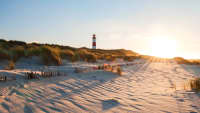 Leuchtturm am Ellenbogen Strand auf Sylt