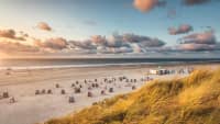 Strand mit Strandkörben auf Norderney