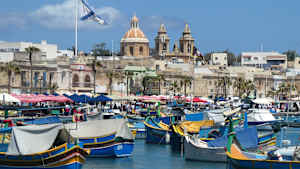 Marsaxlokk, ein Dorf auf Malta