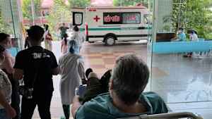 Ein Patient aus Deutschland in Vietnam im Krankenhaus