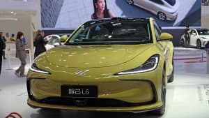Frontansicht des IM Moving L6 auf der Auto China Peking 2024