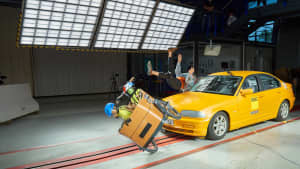 Crashtest mit einem Lastenfahrrad