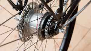 Eine Nabenschaltung und eine Rollenbremse an einem Fahrrad