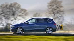 Mercedes B-Klasse mit RDE-Messgerät