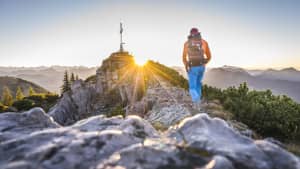 Wanderer am Wallberg