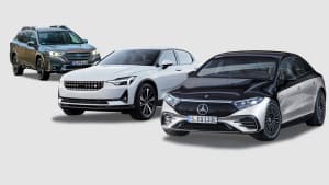 Subaru Outback, Polestar 2, Mercedes EQS
