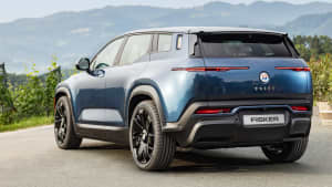 Heckansicht des Fisker Ocean