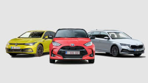 Volkswagen TGI, Toyota Yaris Hybrid, Skoda Octavia Kombi