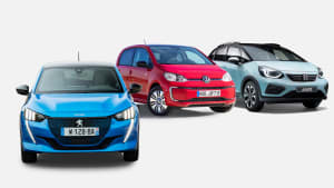 Peugeot e-208, VW e-up, Honda Jazz