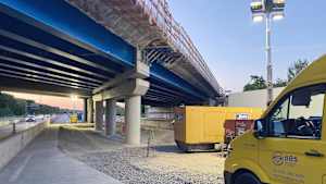 Die Baustelle an der Schnittstelle der A6/B39