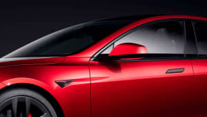 Nahaufnahme des Tesla Model S