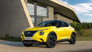 Der neue Nissan Juke stehend von vorne zu sehen