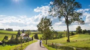 Radfahrer in Steingaden