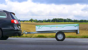 Auto mit Anhänger