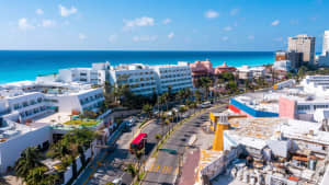 Punta norte Beach bei Cancun, Mexico