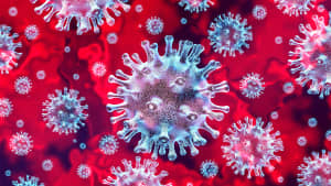 Corona Virus in 3D Darstellung
