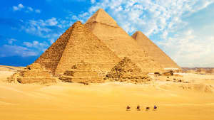 Die Pyramiden von Gizeh in Ägypten