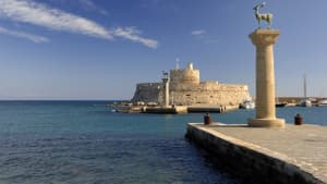 der Hafen von Rhodos