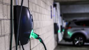 Wallbox in einer Tiefgarage
