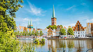 Stadtansicht von Lübeck