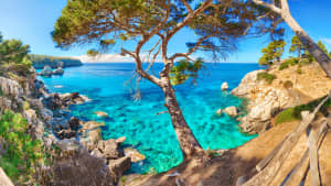 Cala Deia Mallorca Majorca Baleares Spain Mediterranean Sea