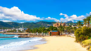 Der Stadtstrand von Palma de Mallorca