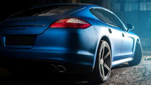 Heck des Porsche Panamera in Mattlack