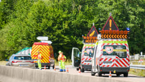 Ein schwerer Verkehrsunfall in Frankreich