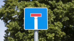 Straßenschild für eine Sackgasse
