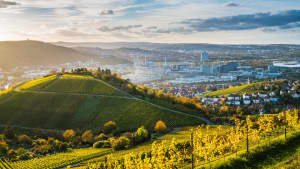 Panoramablick über die Stadt Stuttgart