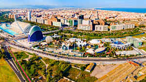 Stadtansicht von Valencia