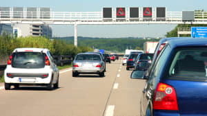 Stau auf einer Autobahn