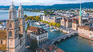 Stadtpanorama von Zürich