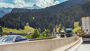 Stau auf der Brennerautobahn