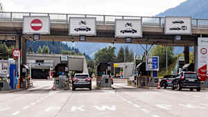 Mautstation am Arlbergtunnel