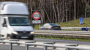 Tempolimit auf einer niederländischen Autobahn