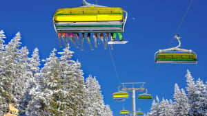 Ein Skigebiet in Österreich