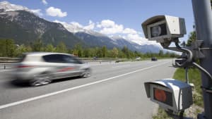 Blitzer auf der A12 zwischen Kufstein und Innsbruck