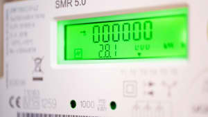 Eine Detailaufnahme eines Smart Meter