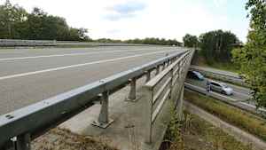 Sperrung der A7 Richtung HH wegen Brückenschaden