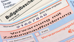 Bußgeldbescheid mit Zahlungsaufforderung