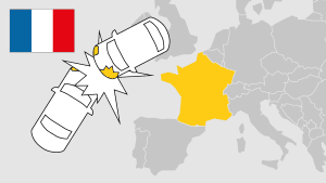 Unfall im Ausland, Frankreich, Aufmacher, Landkarte