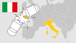 Unfall im Ausland, Italien, Aufmacher, Landkarte