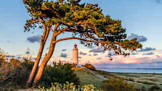 Die Ostseeinsel Hiddensee mit ihrem Leuchtturm Dornbusch