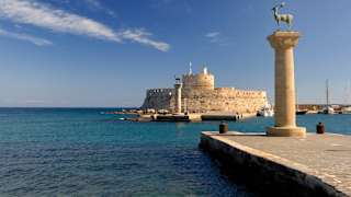 der Hafen von Rhodos