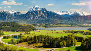 Blick auf dem Hopfensee im Allgäu