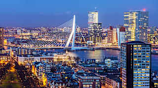 Die skyline von Rotterdam